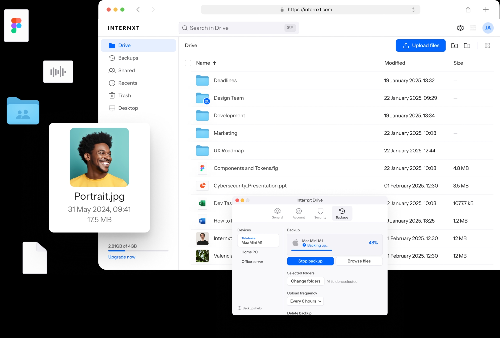 DriveWeb DarkMode image desktop