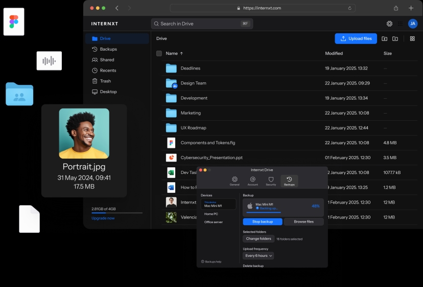 DriveWeb DarkMode image desktop